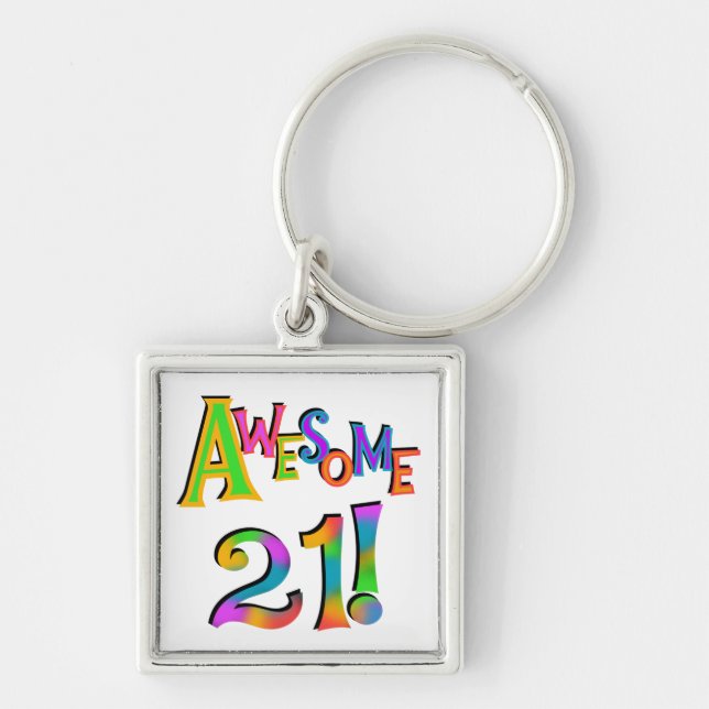 Porte-clés Superbe 21 T-shirts et cadeaux d'anniversaire (Devant)