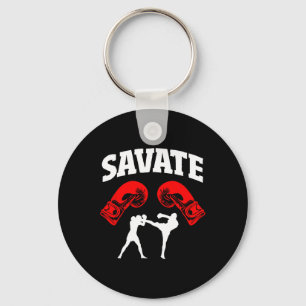 Porte-clés Superbe conception de boxe Savate coup de pied Mma