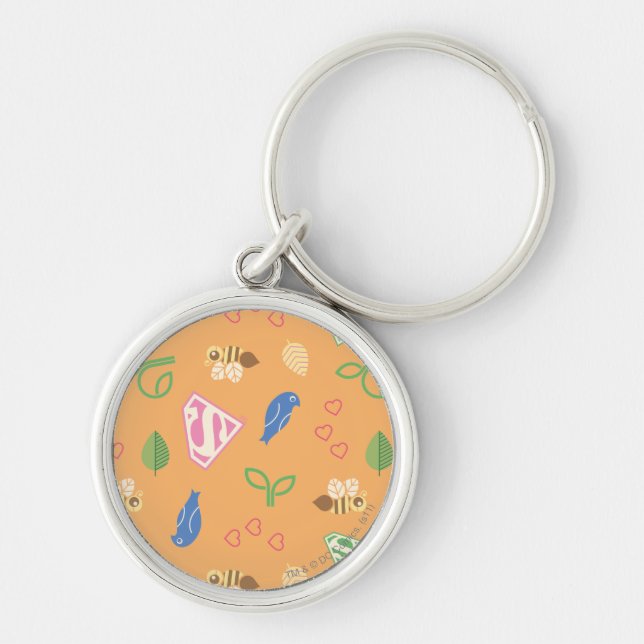 Porte-clés Supergirl Birds & Bees Orange (Devant)