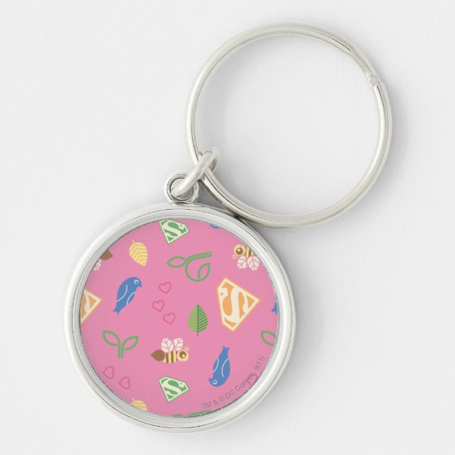 Porte-clés Supergirl Birds & Bees Pink (Devant)