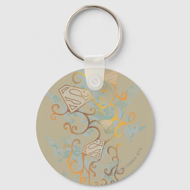 Porte-clés Supergirl Gold et Brown (Recto)