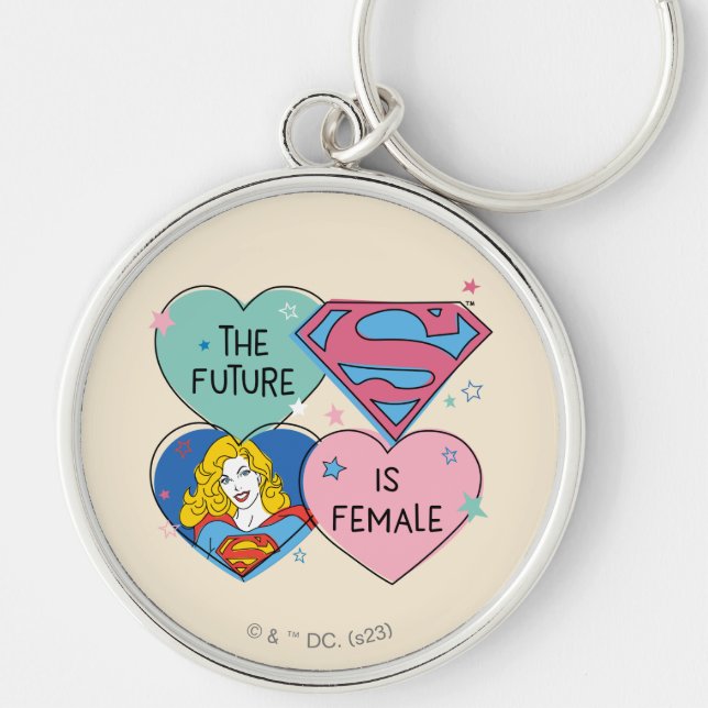 Porte-clés Supergirl hors de ce monde Retro Graphisme (Devant)