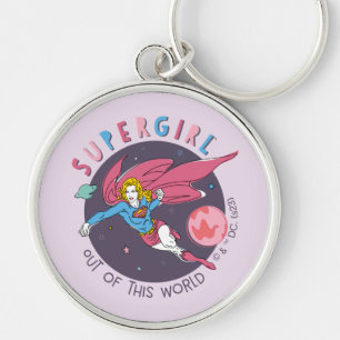 Porte-clés Supergirl hors de ce monde Retro Graphisme