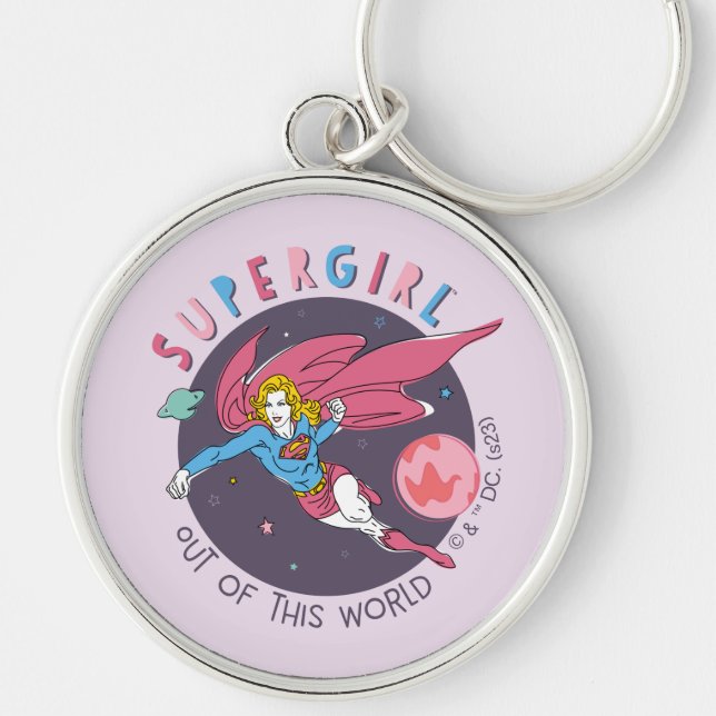 Porte-clés Supergirl hors de ce monde Retro Graphisme (Devant)