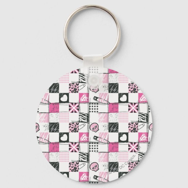 Porte-clés Supergirl Motif de crânes et de poupées (Recto)
