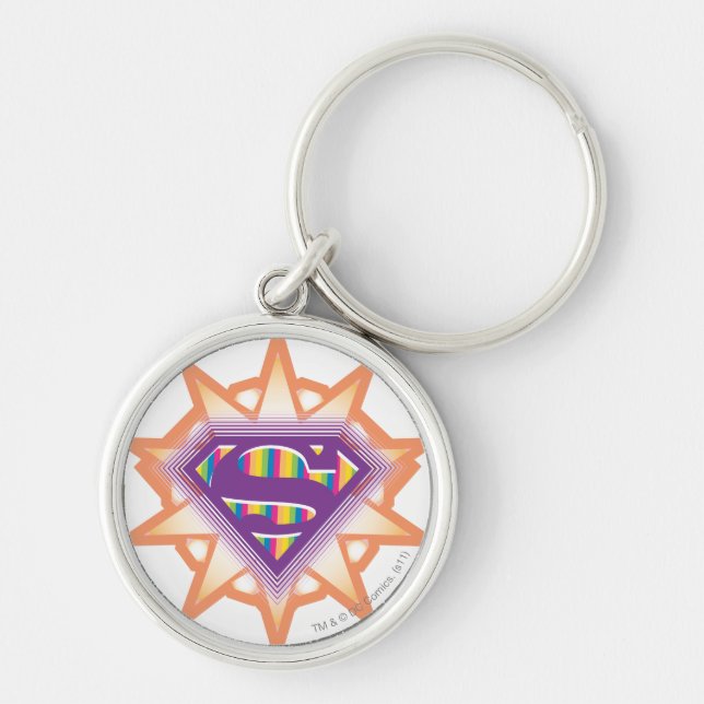 Porte-clés Supergirl Orange Starburst (Devant)