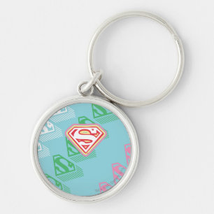 Porte-clés Supergirl Pastel Repeat Pattern