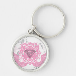 Porte-clés Supergirl rose aile design
