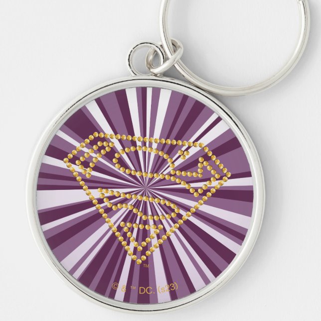 Porte-clés Supergirl Studded S-Shield (Devant)