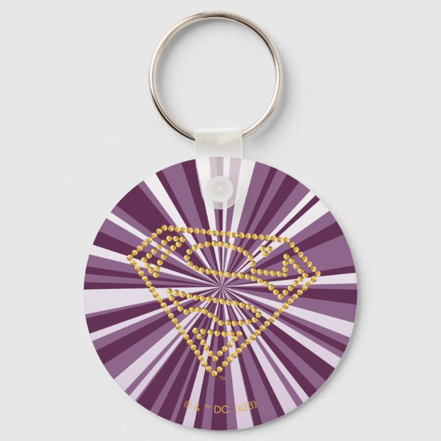 Porte-clés Supergirl Studded S-Shield (Recto)