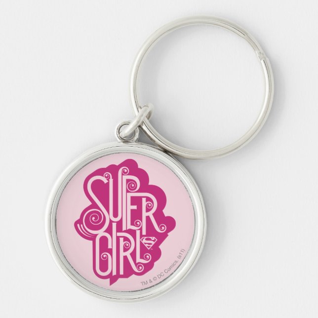 Porte-clés Supergirl Swirl 1 (Devant)