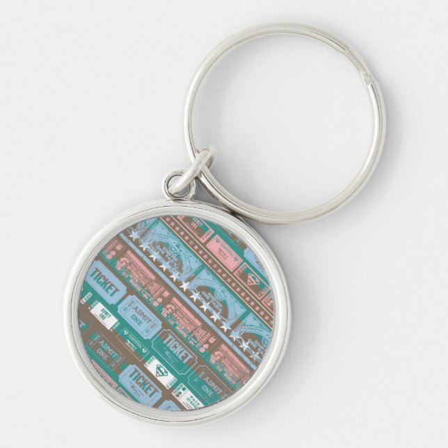 Porte-clés Supergirl Ticket Motif Bleu (Devant)