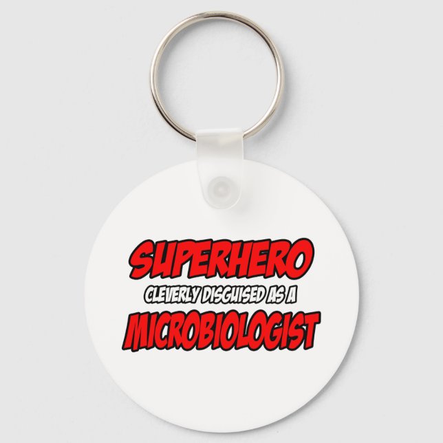 Porte-clés Superhero...Microbiologiste (Recto)