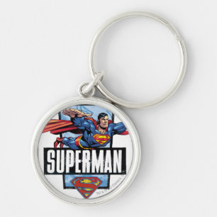 Porte-clés Superman et logo ordonné