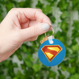 Porte-clés Superman Golden S Shield brillance