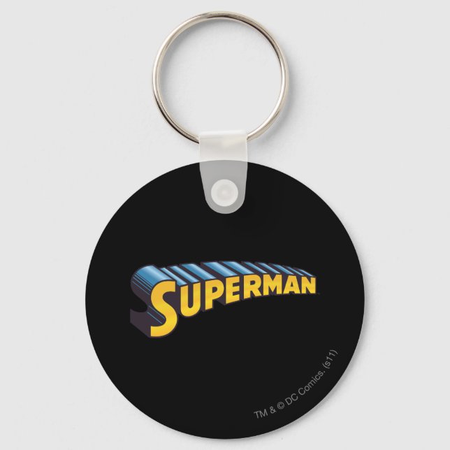 Porte-clés Superman | Logo de nom classique (Recto)