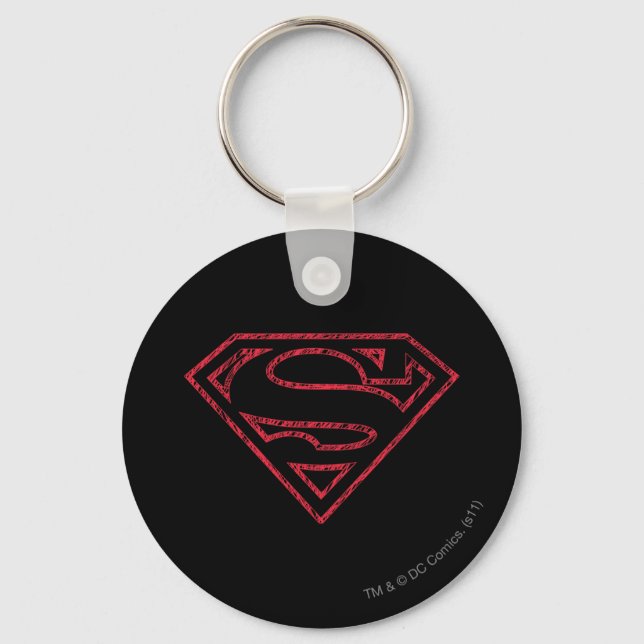 Porte-clés Superman S-Shield | Logo en ligne rouge (Recto)