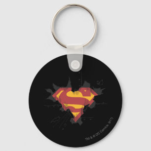 Porte-clés Superman S-Shield   Logo en métal cassé