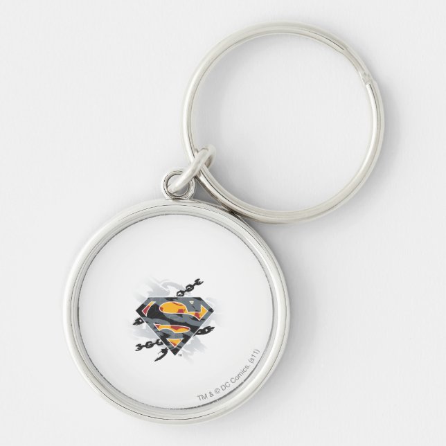 Porte-clés Superman Stylisé | Logo des chaînes (Devant)