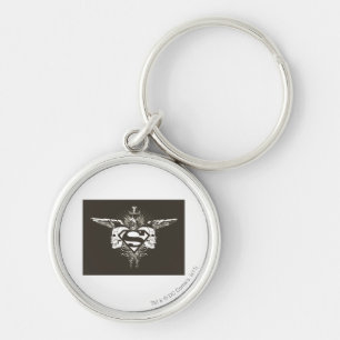 Porte-clés Superman Stylisé  Logo des crânes noirs