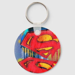Porte-clés Superman Stylisé   Logo Urban Spraypaint