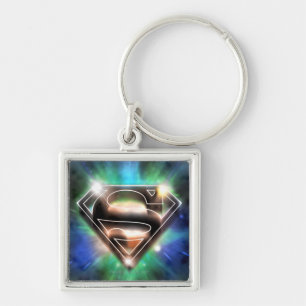 Porte-clés Superman Stylized   Shiny Burst Logo