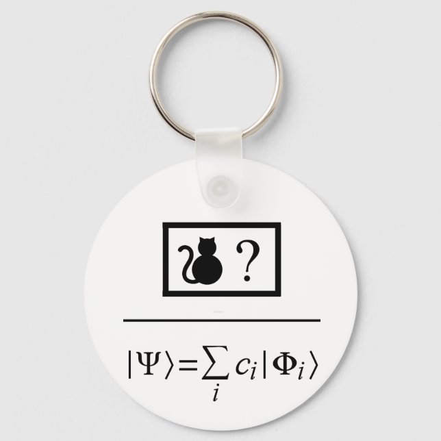 Porte-clés Superposition quantique (Recto)