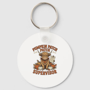 Porte-clés Superviseur de la section des citrouilles Vache Hi