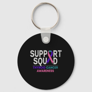 Porte-clés Support Squad Thyroide Cancer Awareness Month Ribb