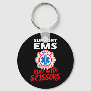 Porte-clés Suprt EMS Cours avec des Ciseaux Halloween EMT