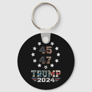 Porte-clés (sur Ck) Cowboy occidental Trump Vous avez encore