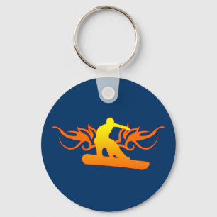 Porte-clés surf des neiges. tribal