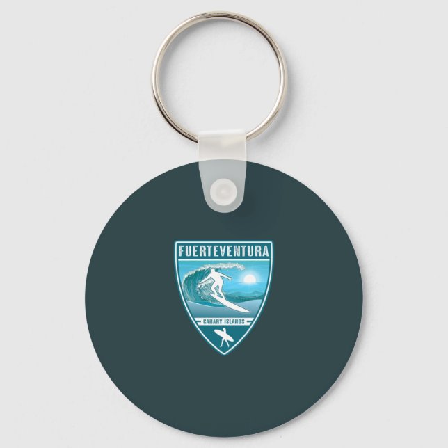 Porte-clés Surf Fuerteventura Canaries Espagne (Recto)