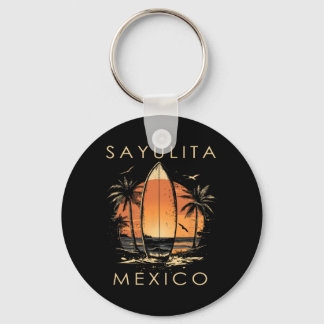 Porte-clés Surfboarder Sayulita Mexico Beach Surfing Surfer V