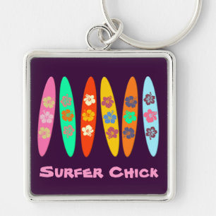 Porte-clés Surfboards Flowers