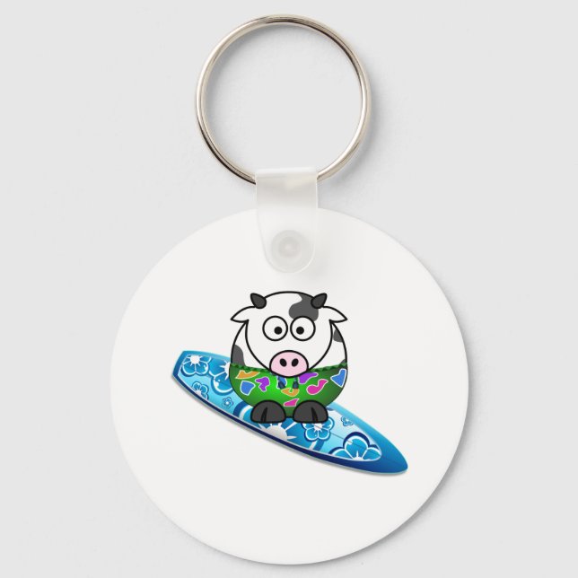 Porte-clés Surfer cow (Recto)