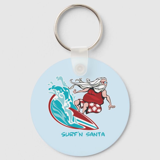 Porte-clés Surf'n Père Noël (Recto)