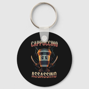 Porte-clés Surreal Italian Brainrot Cappuccino Ino Funny Meme