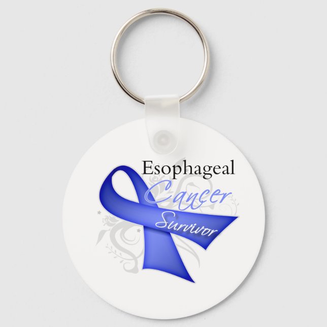 Porte-clés Survivant - Cancer de l'oesophage (Recto)