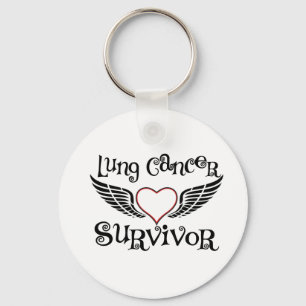 Porte-clés Survivant de cancer de poumon