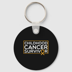 Porte-clés Survivant du cancer de l'enfant Ruban du cancer de