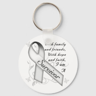 Porte-clés Survivant du cancer du poumon