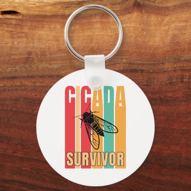 Porte-clés SURVIVANT RÉtro DE LA CICADA (Recto)