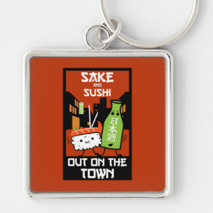 Porte-clés Sushi Et Sake Foodies Napkin