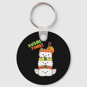 Porte-clés Sushi Kawaii Bonheur et Soleil Prêts pour l'Été