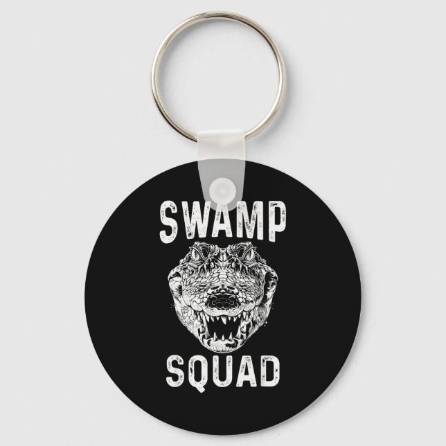 Porte-clés Swamp Alligator Squad Reptile Gator Lovers Funny  (Recto)