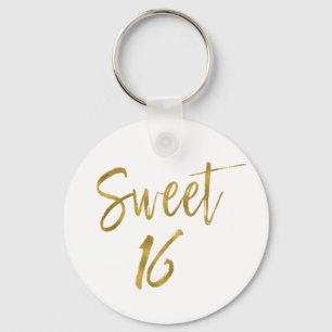 Porte-clés Sweet 16 Anniversaire Gold Porte - clé