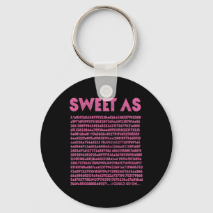 Porte-clés Sweet As Pi 3.14 Geek de mathématiques Enseignant