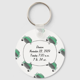Porte-clés Sweet Green Retro Voiture Bébé Garçon Cadeaux