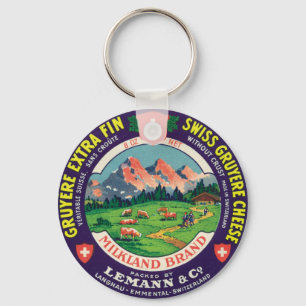 Porte-clés Swiss Gruyere Cheese Langnau Emmental Switzerland